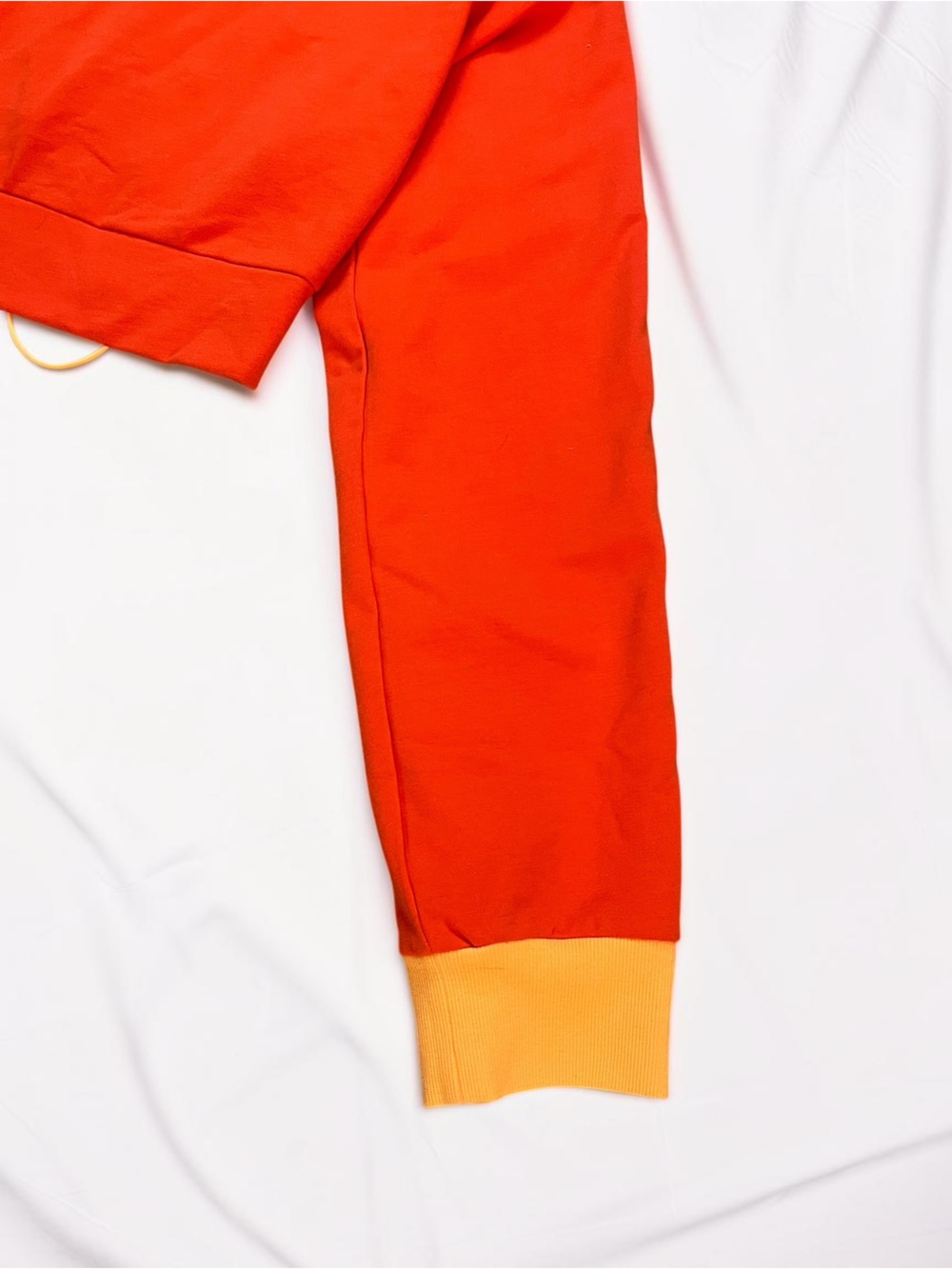 Fenty Puma by Rihanna NWT Cherry Tomato Lace Up Crop Sweatshirt Sz S - Picture 11 of 15